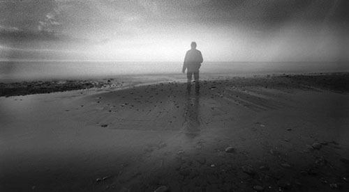 Pinhole photo: Self on Beach