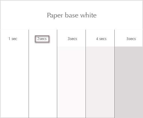 Example of preflashed paper test